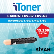 İTONER TMP-EXV37-EXV43 CANON C-EXV37/C-EXV43 15200 Sayfa SİYAH MUADIL Lazer Y...
