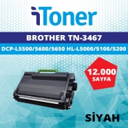 İTONER TMP-TN3467 BROTHER TN-3467 12000 Sayfa SİYAH MUADIL Lazer Yazıcılar / ...