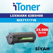 İTONER TMP-63B5H00 LEXMARK MX717/MX718 25000 Sa...