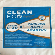 CLEAN ECO Toz Oksijen Bazlı Ağartıcı 10 Kg 1 x 10 kg Ç-30 Çamaşır Yıkama Yard...