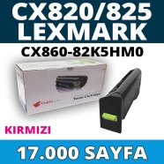 KOPYA COPIA YM-82K5HM0 LEXMARK CX820/CX825/CX860-82K5HM0 17000 Sayfa KIRMIZI ...