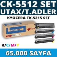 KOPYA COPIA YM-CK5512-SET UTAX TRIUMPH ADLER CK-5512/400Ci/TK-5215 KCMY 65000...