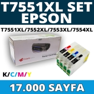 KOPYA COPIA YM-T7551-T7552-T7553-T7554-SET EPSON T7551XL/T7552XL/T7553XL/T755...