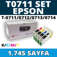 KOPYA COPIA YM-T0711-T0712-T0713-T0714-SET EPSON T0711/T0712/T0713/T0714 KCMY...