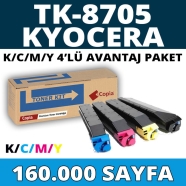KOPYA COPIA YM-TK8705-SET KYOCERA TK-8705 KCMY 160000 Sayfa 4 RENK ( MAVİ,SİY...