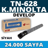 KOPYA COPIA YM-TN628 KONICA MINOLTA & DEVELOP TN-628 24000 Sayfa SİYAH MUADIL...
