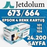 JETDOLUM JET-T673-TAKIM PSON 673/664/101/103/106 KCMY 24200 4 RENK ( MAVİ,SİY...
