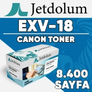 JETDOLUM JET-CEXV18 CANON C-EXV18 8400 Sayfa SİYAH MUADIL Lazer Yazıcılar / F...
