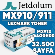 JETDOLUM JET-64G0H00 LEXMARK MX910/MX911/MX912-64G0H00 32500 Sayfa SİYAH MUAD...