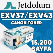 JETDOLUM JET-CEXV37 CANON C-EXV37/C-EXV43 15200 Sayfa SİYAH MUADIL Lazer Yazı...