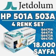 JETDOLUM JET-501A-TAKIM HP Q6470A/Q6471A(Q7581A)/Q6472A(Q7582A)/Q6473A(Q7583A...