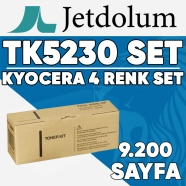 JETDOLUM JET-TK5230-TAKIM KYOCERA TK-5230 KCMY 9200 Sayfa 4 RENK ( MAVİ,SİYAH...