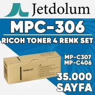 JETDOLUM JET-MPC306-TAKIM RICOH MP-C306/MP-C307/MP-C406 KCMY 35000 Sayfa 4 RE...