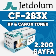 JETDOLUM JET-CRG737 HP CF283X/CRG-737 2200 Sayfa SİYAH MUADIL Lazer Yazıcılar...