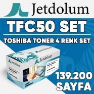 JETDOLUM JET-TFC50-TAKIM TOSHIBA TFC-50P/TFC-50E KCMY 139200 Sayfa 4 RENK ( M...
