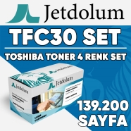 JETDOLUM JET-TFC30-TAKIM TOSHIBA TFC-30P/TFC-30E KCMY 139200 Sayfa 4 RENK ( M...