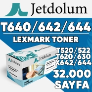 JETDOLUM JET-T644H LEXMARK T640/T642/T644 & T520/T522 & T620 & T630/T632 &  X...