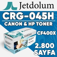 JETDOLUM JET-CRG045HBK CANON CF400X/CRG-045H 2800 Sayfa SİYAH MUADIL Lazer Ya...