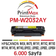 PRINTMAX PM-W2032AY PM-W2032AY 6000 Sayfa SARI (YELLOW) MUADIL Lazer Yazıcıla...