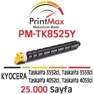 PRINTMAX PM-TK8525Y PM-TK8525Y 25000 Sayfa SARI (YELLOW) MUADIL Lazer Yazıcıl...
