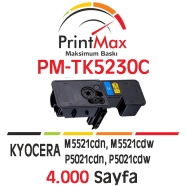 PRINTMAX PM-TK5230C PM-TK5230C 4000 Sayfa MAVİ (CYAN) MUADIL Lazer Yazıcılar ...