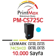 PRINTMAX PM-CS725C PM-CS725C 10000 Sayfa MAVİ (CYAN) MUADIL Lazer Yazıcılar /...