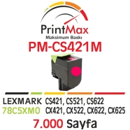 PRINTMAX PM-CS421M PM-CS421M 7000 Sayfa KIRMIZI (MAGENTA) MUADIL Lazer Yazıcı...