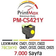 PRINTMAX PM-CS421Y PM-CS421Y 7000 Sayfa SARI (YELLOW) MUADIL Lazer Yazıcılar ...