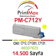 PRINTMAX PM-C712Y PM-C712Y 14500 Sayfa SARI (YELLOW) MUADIL Lazer Yazıcılar /...