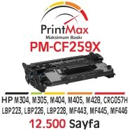 PRINTMAX PM-CF259X PM-CF259X 12500 Sayfa SİYAH MUADIL Lazer Yazıcılar / Faks ...