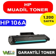 WEB TONER WT-HP106A WT-HP106A 1200 Sayfa SARI (YELLOW) MUADIL Lazer Yazıcılar...