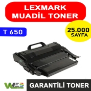 WEB TONER WT-T650/X652 WT-T650/X652 25000 Sayfa SİYAH MUADIL Lazer Yazıcılar ...