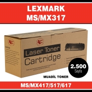 LONG LIFE LLLMS317 LEXMARK MS317 2500 Sayfa SİYAH MUADIL Lazer Yazıcılar / Fa...