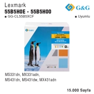 G&G GG-CL55B5XCF GG-CL55B5XCF 15000 Sayfa SİYAH MUADIL Lazer Yazıcılar / Faks...