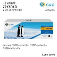 G&G GG-CL72K5XFBK GG-CL72K5XFBK 8000 Sayfa SİYAH MUADIL Lazer Yazıcılar / Fak...