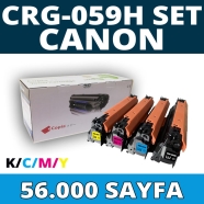 KOPYA COPIA YM-CRG059H-SET CANON CRG-059H KCMY 56000 Sayfa 4 RENK ( MAVİ,SİYA...