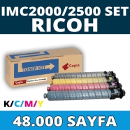 KOPYA COPIA YM-IMC2000-IMC2500-SET RICOH IMC2000/IMC2500 KCMY 48000 Sayfa 4 R...