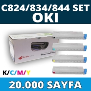 KOPYA COPIA YM-C824-C834-C844-SET OKI C824/C834/C844 KCMY 20000 Sayfa 4 RENK ...