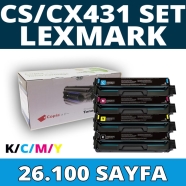KOPYA COPIA YM-CS431-CX431-SET LEXMARK CS431/CX431 KCMY 26100 Sayfa 4 RENK ( ...