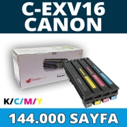 KOPYA COPIA YM-CEXV16-SET CANON C-EXV16 KCMY 144000 Sayfa 4 RENK ( MAVİ,SİYAH...