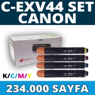 KOPYA COPIA YM-C-EXV44-SET CANON C-EXV44 KCMY 234000 Sayfa 4 RENK ( MAVİ,SİYA...
