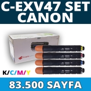 KOPYA COPIA YM-C-EXV47-SET CANON C-EXV47 KCMY 83500 Sayfa 4 RENK ( MAVİ,SİYAH...