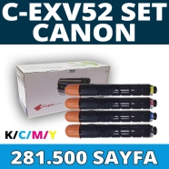 KOPYA COPIA YM-C-EXV52-SET CANON C-EXV52 KCMY 281500 Sayfa 4 RENK ( MAVİ,SİYA...
