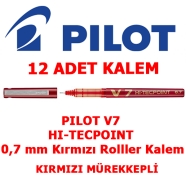 PILOT BX-V7-R KIRMIZI 0,4 mm F (İnce) PILOT V7 HI-TECHPOINT İĞNE UÇLU ROLLER ...