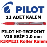 PILOT BXGPN-V10-R KIRMIZI 0,6 mm F (İnce) PILOT  Hi-Techpoint V10 Grip İğne U...