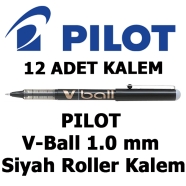 PILOT BL-VB10-B SİYAH 0,6 mm F (İnce) PILOT V-BALL İğne Uçlu Roller Kalem 1.0...