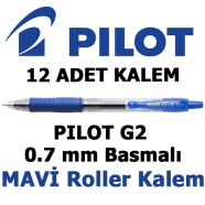 PILOT BL-G2-7-L-FF MAVİ 0,4 mm F (İnce) G2 KONİK Uçlu Basmalı Roller Kalem 0,...