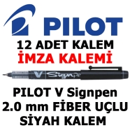 PILOT SW-VSP-B SİYAH 2 mm M (Orta) V SingPen-2.0 Fiber Uçlu İmza Kalemi Rolle...