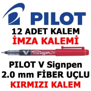 PILOT SW-VSP-R KIRMIZI 2 mm M (Orta) V SingPen-2.0 Fiber Uçlu İmza Kalemi Rol...