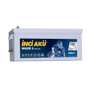 İNCİ ( 1014069 ) 12 V 250 Ah C2 MAXİM A GORİLLA SULU Akü